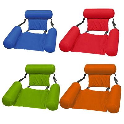 China Water Entertainment Row Inflatable Pool Float Foldable Floating Air Mattress Sinks Beach Water Sports Couch Chair For Summer for sale