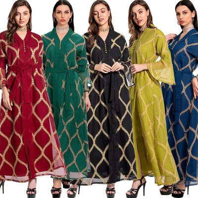 China Traditional Wholesale Fall Ramadan Arabic Attached Scarf Islamic Skill thobe Equipment Abaya Abaya for sale