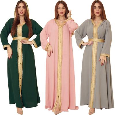 China Cheap Islamic Malaysia Traditional Wholesale Modest Good Drape Woof Logo Kaftan Evening Dress Abaya for sale