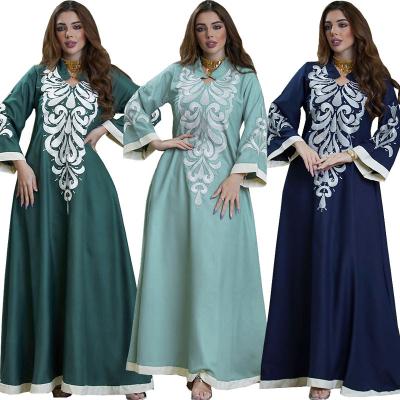 China Traditional Hot Selling Muslim Elegant Multicolor Long Robe Clothing BRITISH handmade shalwar abaya for sale