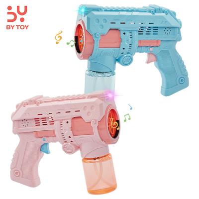 China 2022 Plastic New Design 2 In 1 Out 5 Holes Bubble Gun Funny Outdoor Automatic Handheld Toys for sale