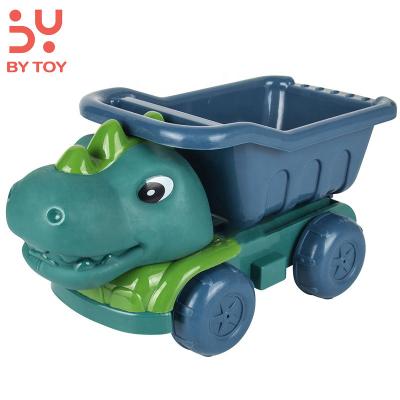 China Outdoor Kids Bathroom Spray Water Tool Bath Toys Summer Dinosaur Toy Truck For Kids With Beach Shovel 7 Piece Set for sale