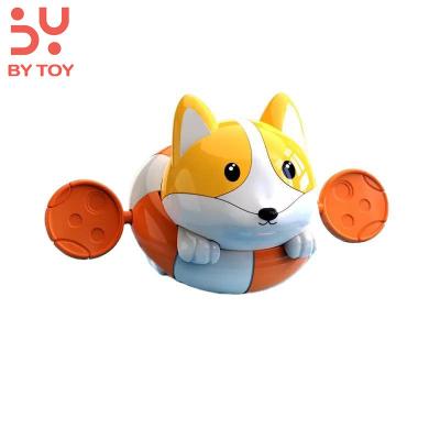 China Children's bathroom bathing water toys spraying water tool swimming ring animal corgi small pull line swimming forward juguet for sale