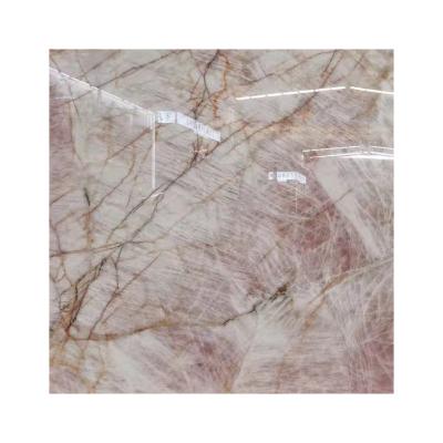 China Factory Manufacturer White Marble Stone Tile Artificial Cherry Pink Quartz Stone Modern Nature Dolomite Marble Slabs for sale