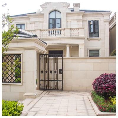 China Modern Beige White Limestone Wall Cladding Exterior Column Sculpture Stone for sale