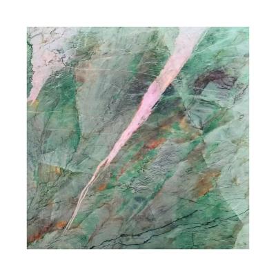 China Forest Green Onyx Marble Stone price backlit by natural light modern villa tile factory for sale