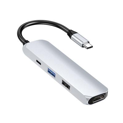 China USB3.0 High Speed ​​Type C USB Hub 4 Ports Station With PD Charging Type C To Portable HD TV Hub Adapter for sale