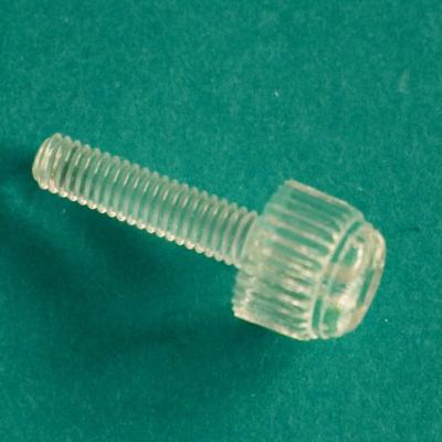 China Knurled PC Acrylic PC Screw Plastic Slotted PC Polycarbonate Transparent Plastic Screw for sale