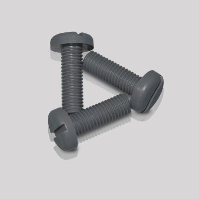 China Plastic Slot Pan Head Polyvinylchloride PVC Screw Insulation Screws for sale