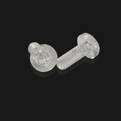 China Transparent Acrylic Pan Plastic Pan Head Screws Polycarbonate PC Screws for sale