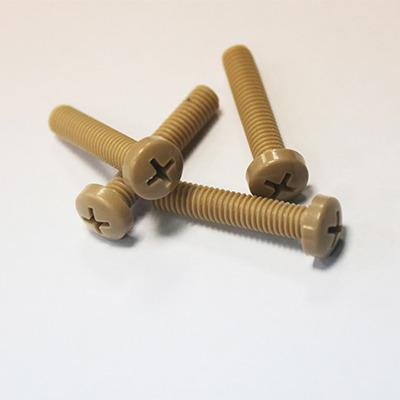 China Cross Pan PEEK Pan Head Screws Plastic Screw for sale