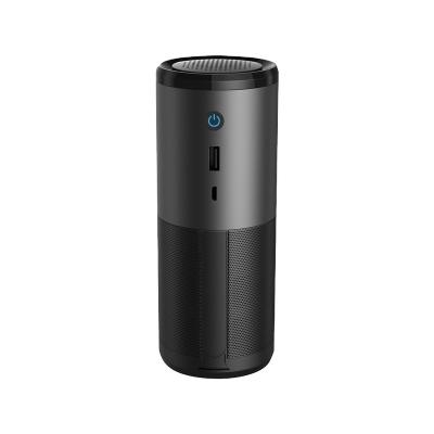 China Hotel Ready To Ship USB Portable Power H13 HEPA UV-C Filter Car Air Purifier for sale