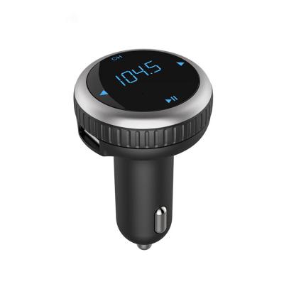 China Wholesale Car Blue Tooth Car FM Transmitter Mp3 FM Transmitter Fm Radio Usb Player Car Audio Kit With Battery Control for sale