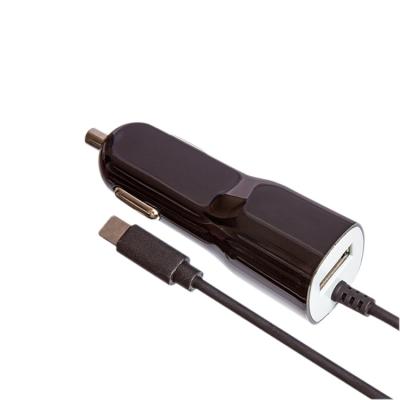 China Wholesale Portable Mobile Phone Charger Phone Fast Car Usb Charger With USB C Charging Extension Cable for sale