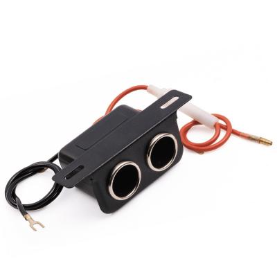 China Sockets Adapter 12/24V Dual Outlets Car Charger Cigarette Mount Sockets Adapter for sale