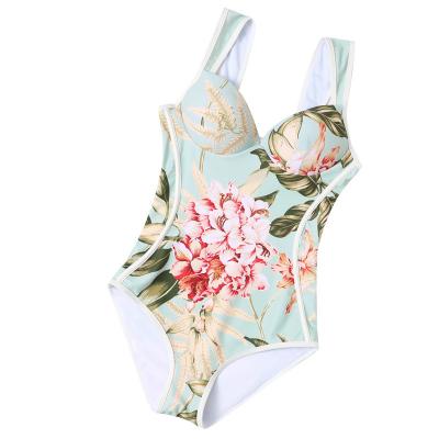 China Plus Size 2022 Sports Swimwear Women's Solid Women's One Piece Swimsuit Sexy Thong Bodycon Swimwear Bikini Swimsuit for sale