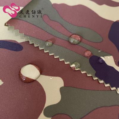 China Tear-Resistant Oxford Cloth Camouflage Printed Polyester Waterproof Oxford Cloth for sale