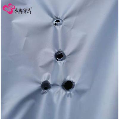 China Waterproof GRAY Taffeta PU Coated Flame Retardant Fabric For Tent Umbrella Bag for sale