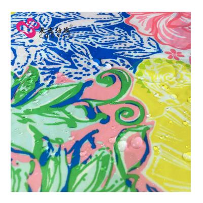 China 150D waterproof oxford printed water repellent fabric flower fabric design printed beautiful for sale