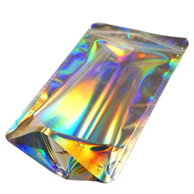 China Food Wholesale Custom Printed Aluminum Foil Packaging Clear Zipper Mylar Bags for sale