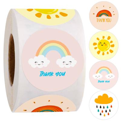 China Valentine's Day Waterproof Candy Packaging Box Flowers Cute Seal Label Sticker for sale