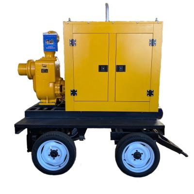 China Flood Drainage Self Priming Large Sewage Drainage Diesel Motorized - Flow Self Priming Sewage Pump for sale