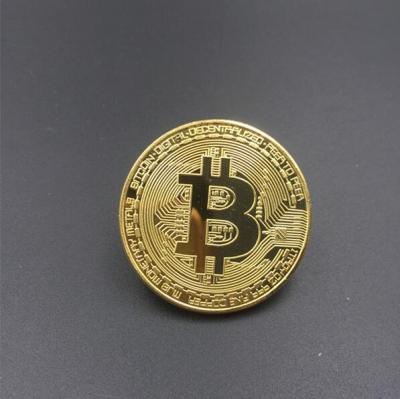 China Wholesale Europe Metal Opens Factory Price Gold Bitcoin Commemorative Coin for sale