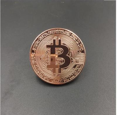 China Europe high quality gold plated bitcoin metal coin for sale