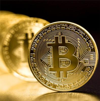 China Europe China factory wholesale gold plating bitcoin brand for sale