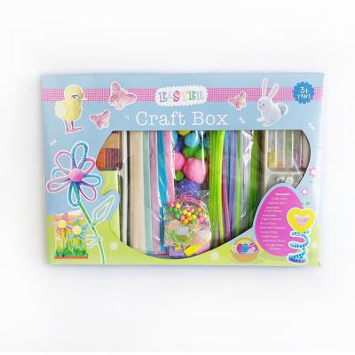 China Develop children's intelligence kids arts and craft DIY Easter crafts in color box for sale