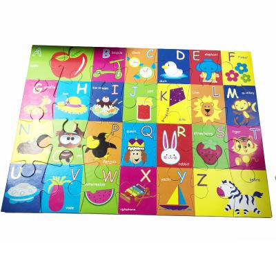 China Children Puzzle Toy Kids Educational Paper Alpabet Floor Puzzles for sale