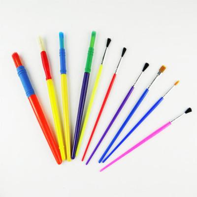 China Children's Toy High Quality Candy Color Paint Brushes Children's Paint Brushes Art Paint Brush Set for Children for sale