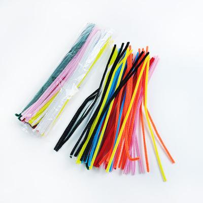 China Other DIY Toys Arts and Crafts Educational Decorations Wire Rods Chenille Tinsel Assorted Colors Pipe Cleaner for sale