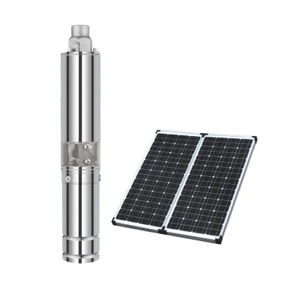 China Commercial Buildings Screw Solar Pump Solar Submersible Water Pumps 12 Volt DC Brushless Solar Water Pump For Irrigation for sale