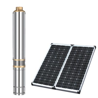 China Buildings 3inch 24v Commercial Brushless DC Water Pump Water Pump Solar Powered DC Submersible Pump for sale