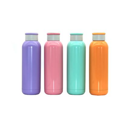 China Sustainable Wholesale Price 650ML Multiple Color Stainless Steel Vacuum Pink Water Flask for sale