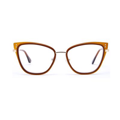 China Wholesale Cat Eye Brand Man Glass Square Eyeglasses Eye Glass Spectacle Eyewear Optical Frames for sale