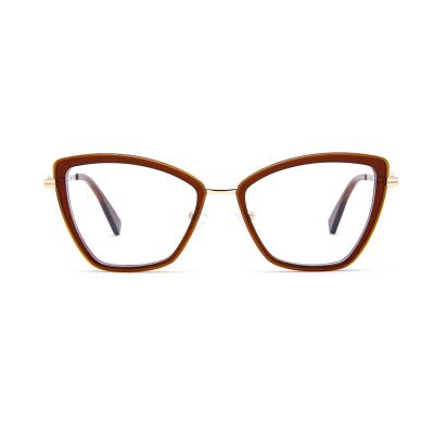 China Cat Eye 2022 Newest Custom Eyeglass Frames Men Vintage Acetate Eyewear Women for sale