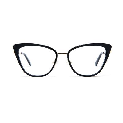 China Cat Eye Oversized Cat Eye Glasses Frames Women Optical Glass Men Eye Frames 2022 Newest Glass Optical Frames for sale