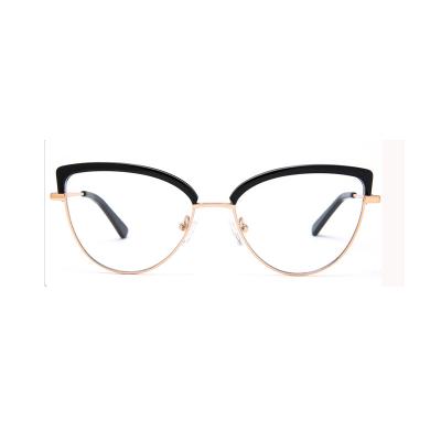 China Cat Eye Best Price Men Fashion Metal Glasses Optical Frames for sale