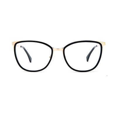 China 2022 Clear Vintage Square Glass Cat Eye Glasses Frame Titanium Acetate Women Men Retro Glasses Fit Optical Glasses Frame Eyewear for sale