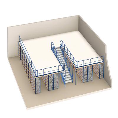 China LIJIN Selectivity Warehouse Storage Mezzanine Shelving Warehouse Mezzanine Floor 100% Support Shelf and Mezzanine Floor for sale