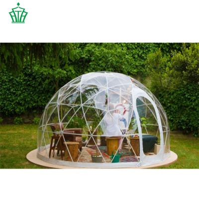 China Outdoor Plastic Garden 3.6m PVC Igloo Dome Tent For Garden Geodesic House for sale