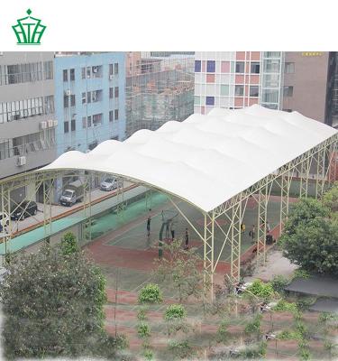 China PVDF/PTFE/PVC PVDF Fabric Basketball Football Court Tent for sale