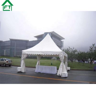 China 5*5M Fashion White Aluminum Waterproof And Fireproof Marquee Party Reception Room Entrance Pagoda Outdoor Gazebo Tent For Sale for sale