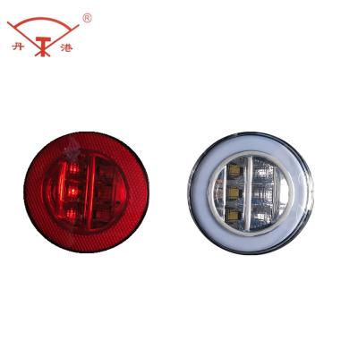 China 2022 Newest PC+ABS Round 100mm Full LED Bus Rear Lamp for sale