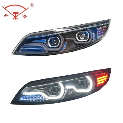 China 2018 High Quality Led Fiber Optic Effect Two Line ABS / Bus Headlight Plastic for sale