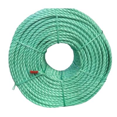 China 3 Strands Polypropylene PP Danline Packaging Rope 4mm Green Color For Packaging for sale