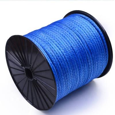 China Sport Equipment 12 Strands Marine Mooring Uhmwpe Rope Winch Towing Rope for sale