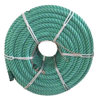 China Fishing/Fish Farming(POWERSTEEL FAST BREAKER) 4 Yarns Green Color PP Combination Rope With Steel Wire Core For Fishing/Fish Farming Rope for sale